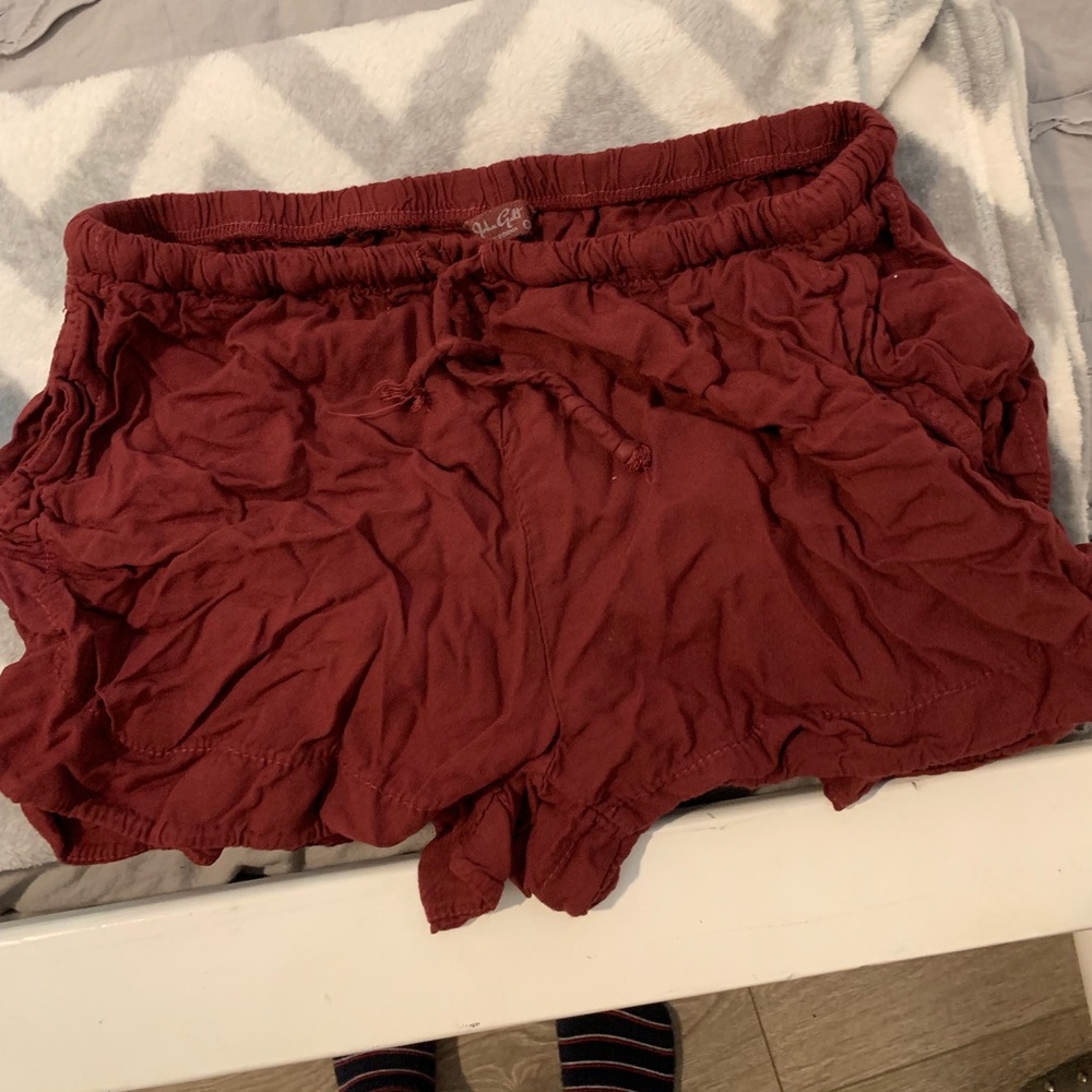 maroon shorts brandy melville